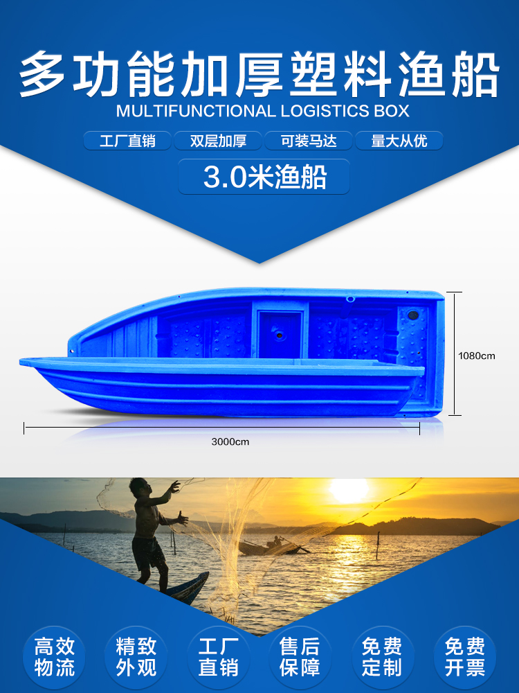 重庆江上休闲钓鱼船（3米）_图片