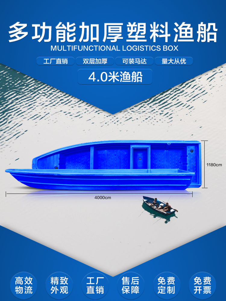 水产养殖捕捞渔船（4米）重庆厂家直销_图片